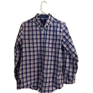 Men’s George Purple Plaid Button-Down